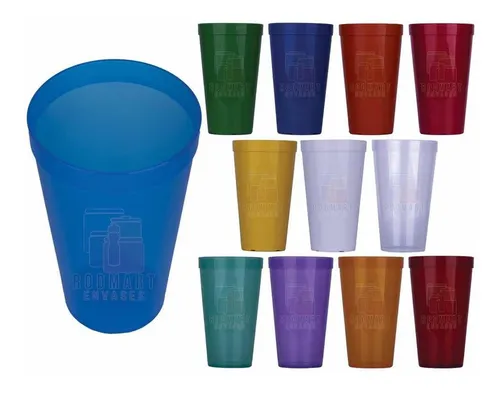 Vaso Polipropileno Jumbo 1 Litro 150 Piezas Lisas Envío Gratis