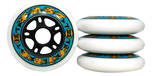 Jogo De Rodas Traxart Freestyle Fast Fire 90mm/88aa Fa-128