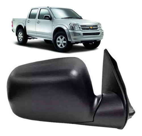 Espejo Derecho Chevrolet Dmax 2005 Al 2014 Manual - Negro