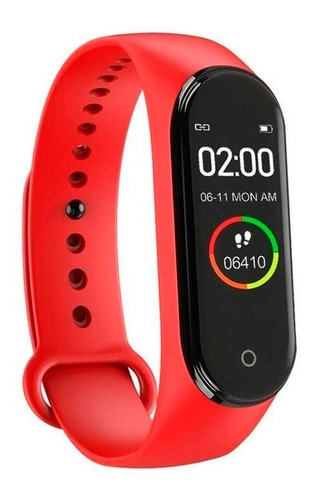 Smartwatch Nictom Sb04 Rojo Reloj Inteligente Bluetooth