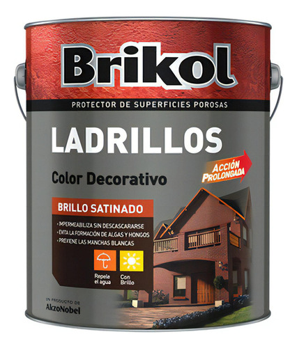 Ladrillos Protector Imperme. Brikol X 20 Lts - Sagitario Acabado Satinado Color Natural