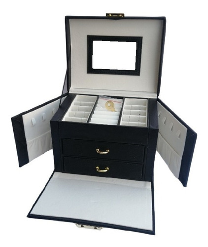 Imagen 9 de 9 de Estuche Organizador Joyas Joyero Alhajero Anillos Aretes