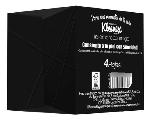 Kleenex Cold Care Antiviral 80 Pañuelos Y Elegance Black 50
