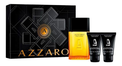 Azzaro Coffret Pour Homme 100 Ml + 2 Loções Corporais 50 Ml