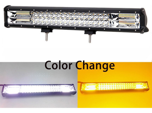 Neblinero Barra Led 288w 50cm Doble Color + Estrobo 2en1 