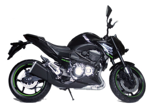 Motocicleta Kawasaki Z800 Miniatura Metal Street 1/12 2014