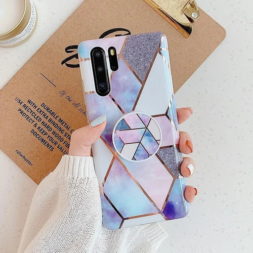 Imagen 7 de 8 de Funda Geometria Compatible Con Galaxy Marmol Mujer Dama Case