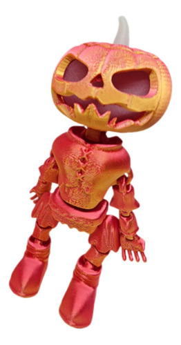 Calabaza Luminosa De Halloween, Decoración, Rojo Dorado