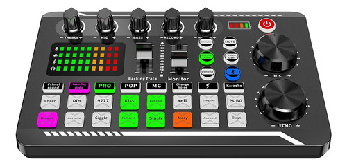 Tarjeta De Sonido Externa En Vivo Con Cambiador De Voz 5.0