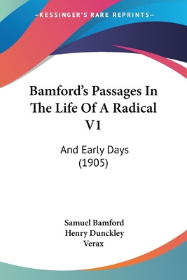 Libro Bamford's Passages In The Life Of A Radical V1: And...