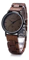 Comprar Relojes De Madera Hombre Mujer Delgado Analógico Cuarz...