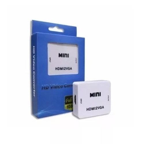 Imagen 3 de 3 de Conversor Adaptador Hdmi Vga Full Hd Audio 1080p Monitor