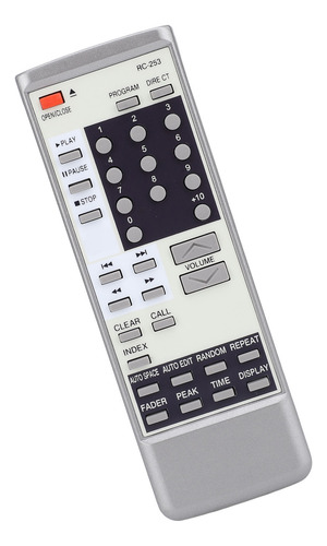 Control Remoto Rc 253 De Repuesto Para Reproductor De Cd Par