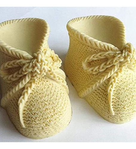 C Botines De Silicona Para Fondant, Zapatos De Punto Para
