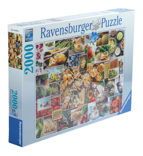 Rompecabezas Ravensburger 2000 Piezas Food Collage Lelab