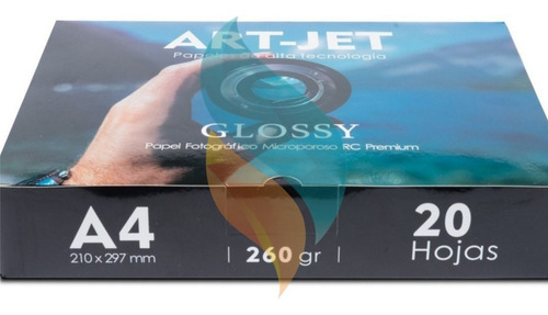 Papel Fotográfico Profesional A4 Ultra Glossy Art-jet® 20hjs