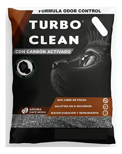 Arena Sanitaria Turbo Clean Aglutinante Café Moka 10kg | Cuotas