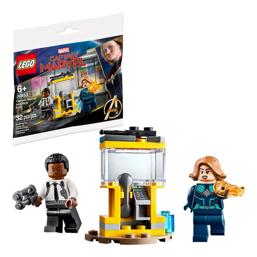 Lego Vingadores Capitã Marvel E Nick Fury 30453 - 32 Peças