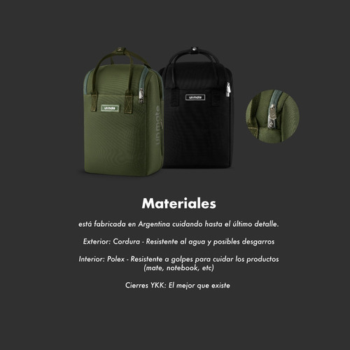 Imagen 9 de 10 de Kit Matero Un Mate - Mochilero Militar 1