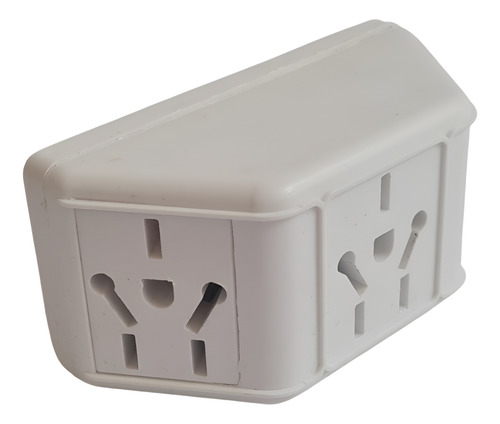 Adaptador Enchufe Zapatilla Triple 3 Caras Pirámide Plano