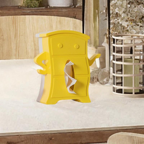 Soporte De Cajas De Pañuelos Caja De Pañuelo Amarillo