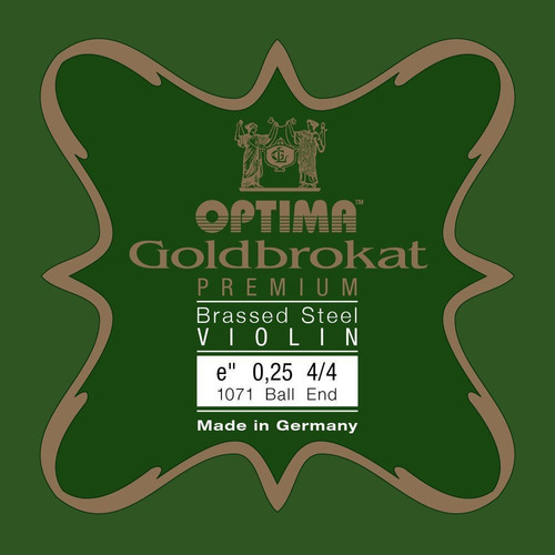 Optima Goldbrokat Brassed Premium Violin E1 0,28 loop End 4