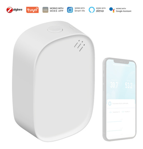 Sensor De Temperatura Y Humedad | Humedad Home Zigbee