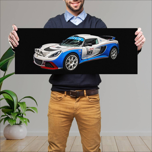 Cuadro 30x80cm Auto 2011 Lotus Exige R Gt Auto 117