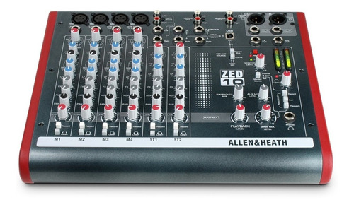 Allen & Heath Zed-10 Cuatro Micrófonos Mono Con 2 Entradas D