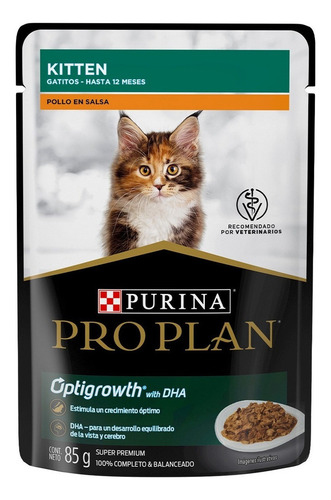 Pro Plan Kitten Optistart Sabor Pollo En Salsa De 85 G