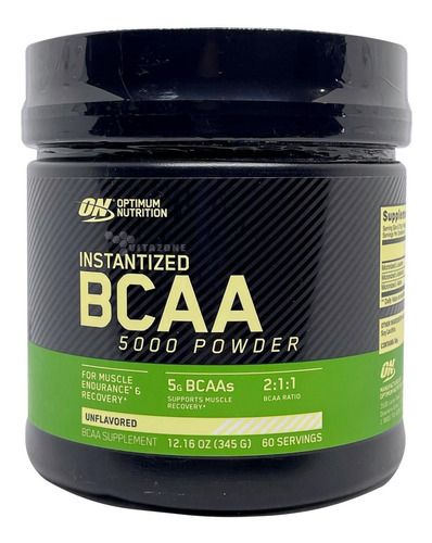 Bcaa´s 5000 En Polvo 345g Sin Sabor 60 Serv. Optimum Nutriti