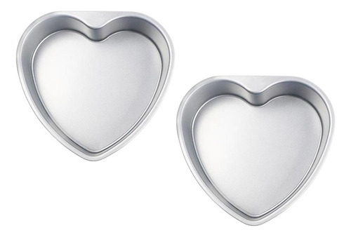 2x Molde De Aluminio Para Pasteles En Forma De Corazón,