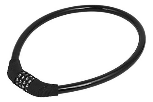 Candado Bicicleta Moto 4 Dígitos Cable Flexible U-lock Negro