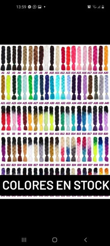 Imagen 6 de 6 de Pelo Sintetico Para Trenzas Africanas