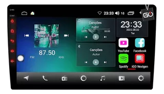 Multimídia Aikon Android Gps Carplay Espelhamento Sem Fio