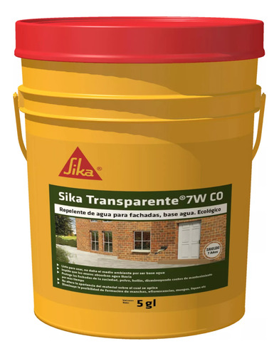 Sika Transparente-7w Repelente Agua Incoloro Para Fachadas 2