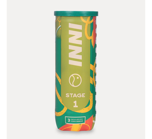 Tubo De Bola De Tênis Inni Stage 1 I Pack Com 3 Tubos
