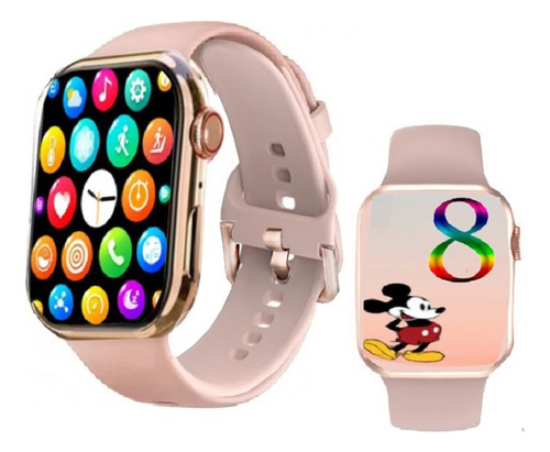   Reloj Inteligente Smart Watch Para Mujer Oro Rosa