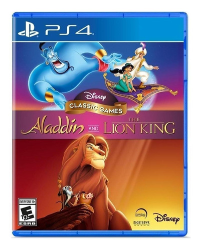Disney Classic Games: Aladdin and The Lion King  Nighthawk Interactive PS4 Físico
