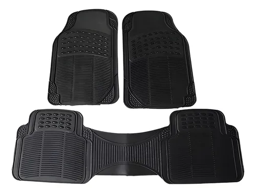 Alfombra Piso De Goma Auto Universal 3 Piezas Camello