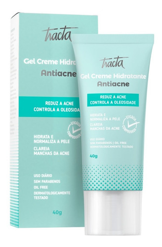 Gel Creme Hidratante Antiacne Oil Free Antioleosidade Tracta Tipo de pele Oleosa a mista