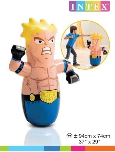 Muñeco Inflable Punch Bop Bags Pirata+boxeador Niños Intex P