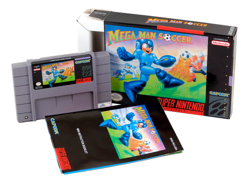Mega Man Soccer Super Nintendo Snes Completo