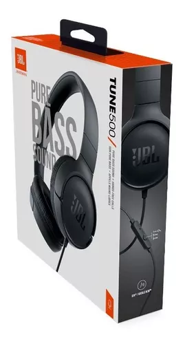 Audifonos Jbl T500 C/cable Black - $ 22.990