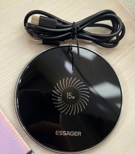 Cargador Con Base Inalámbrico 15w Para iPhone Samsung