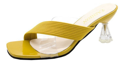 Sandalias De Mujer De Moda Con Talón Fino Antideslizante