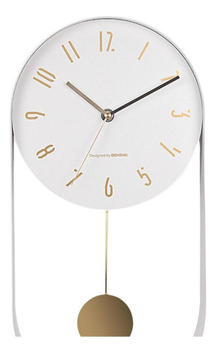 Movimiento De Barrido De Relojes De Pared De Cocina Blanco.