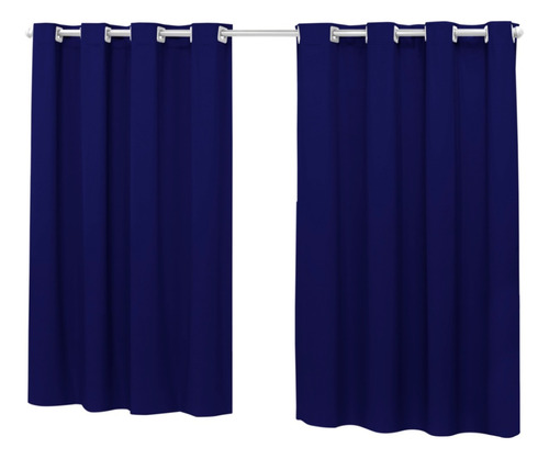 Cortina Blackout  Cortina De Pvc  2,80m (larg) X 2,00m (alt) Cor Azul-marinho