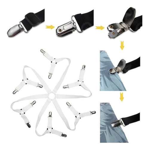 A Clips Sujeta Sujetadores For Sábanas Cama Elasticos 2 Set