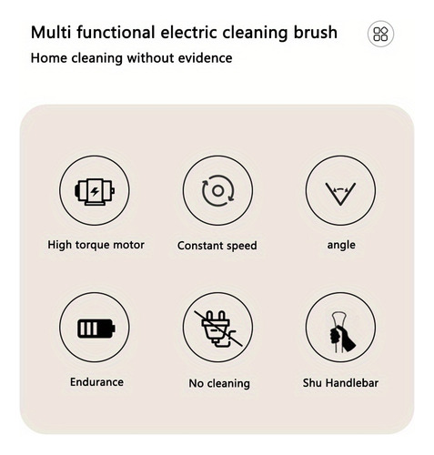 Kit De Cepillo De Limpieza Eléctrico Multifunción Inalámbric